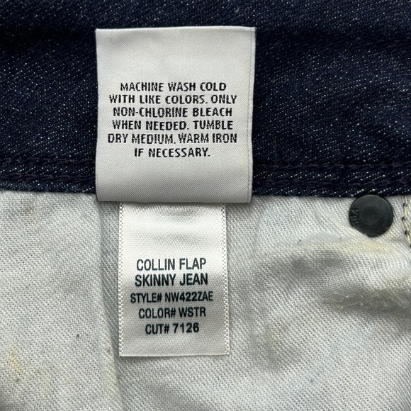 Hudson Collin Flap Skinny Jean Mid Rise Size 30 - Picture 9 of 16